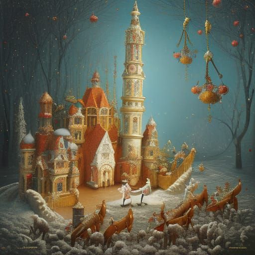 Nutcracker Ballet in Jacek Yerka Style
