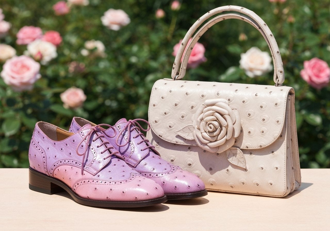 Dadaism: Rose Garden Shoe and Purse Display