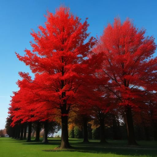 Vibrant Red Sky at Sunrise