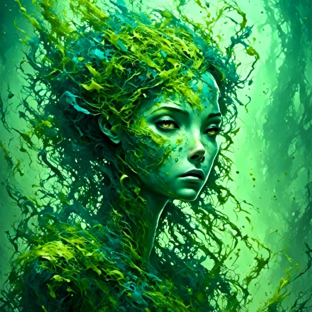 Intriguing Image Generated From Adjectives