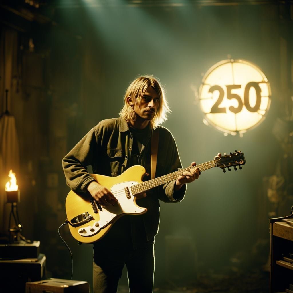 Moody Film Still: Person Holding Transparent Sign