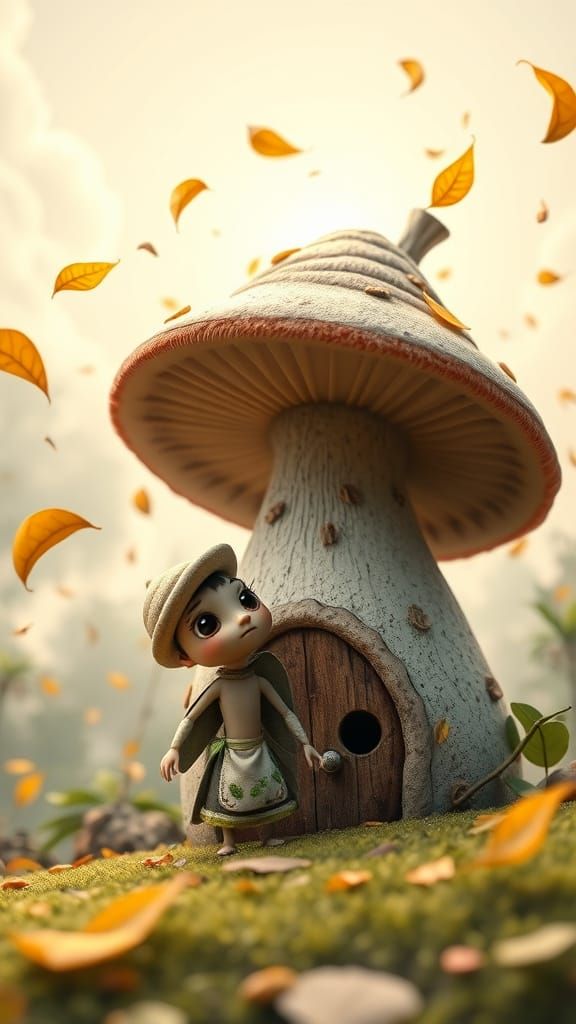 Enchanting Whimsy in a Pixie Woodland Scene