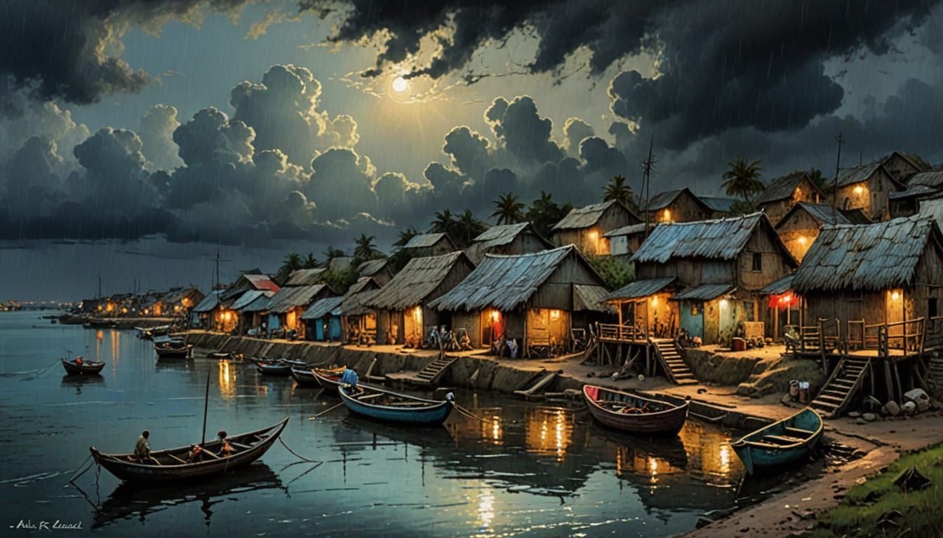 Rural Fishing Village in Lagos (Nigeria)