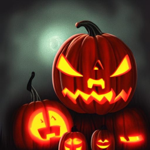 Horror Pumpkin Carving with Realistic Face