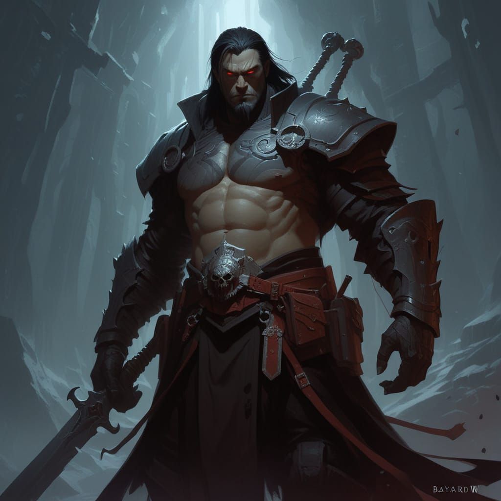 Grimdark Landscape in Dark Fantasy Style