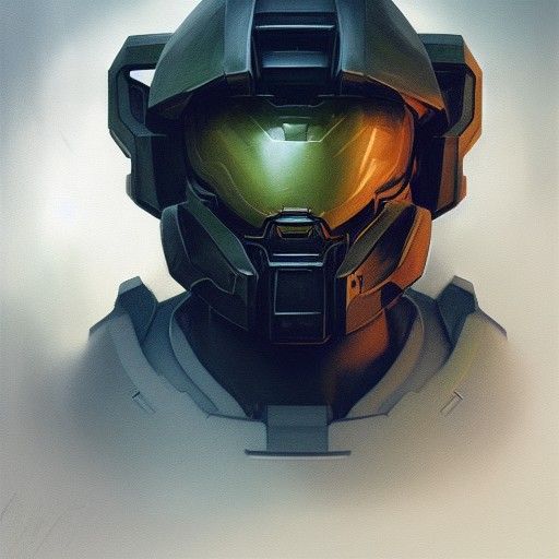 Sinister Halo Art in Digital Painting Style