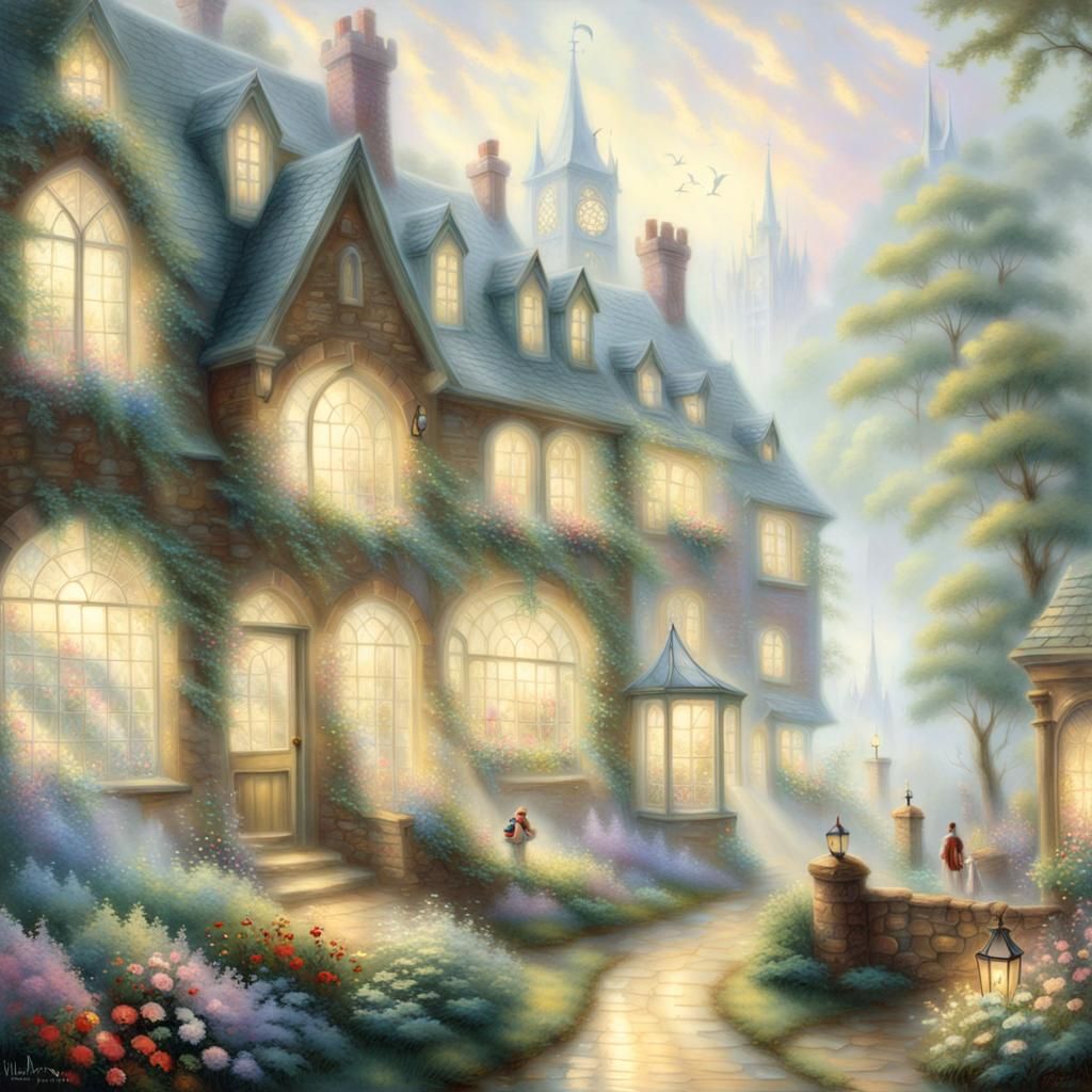 Ethereal Nursery Rhymes in Hyperdetailed Fantasy Mist