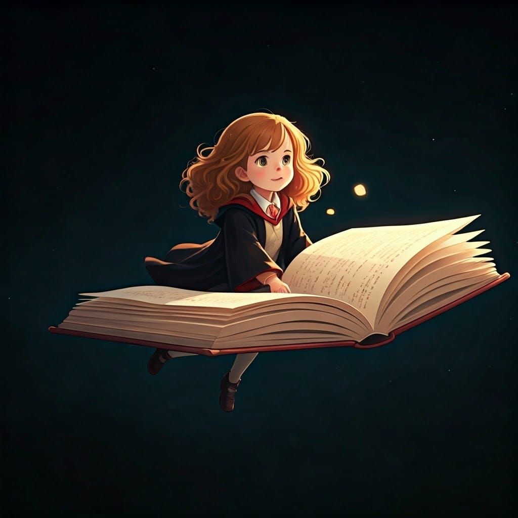 Hermione Granger Rides a Flying Book: Manga Art