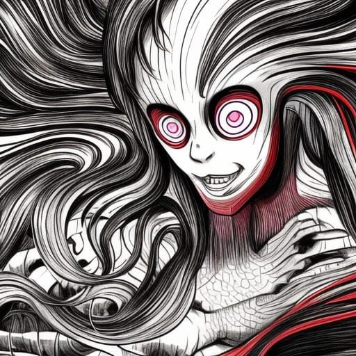 Surreal Horror in Junji Ito Style