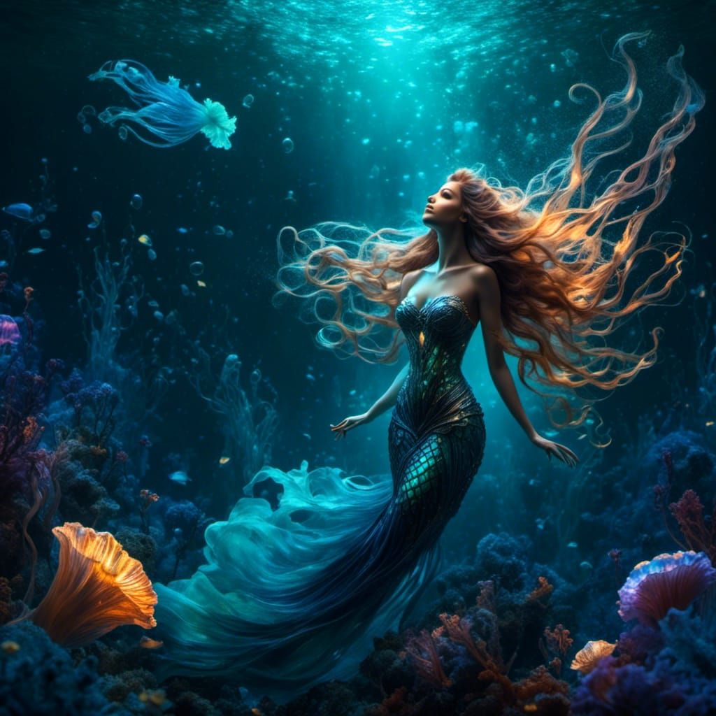 Bioluminescent Mermaid