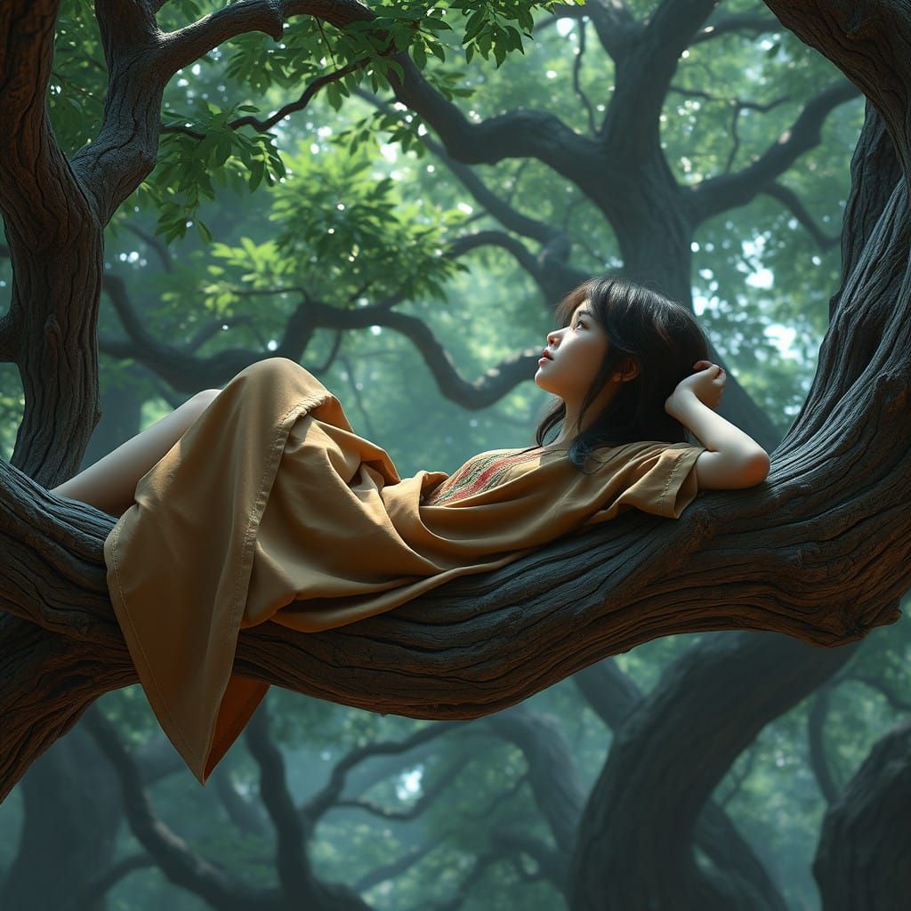 Whimsical Forest Goddess