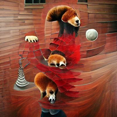 Charming Red Panda Portrait