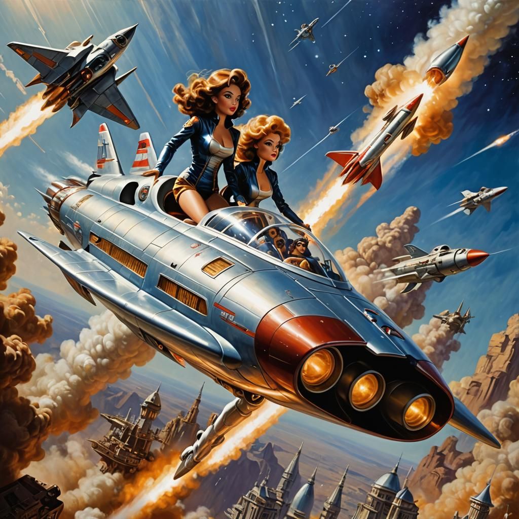 Romantic Academia: Sleek Spaceship Rides Rockets