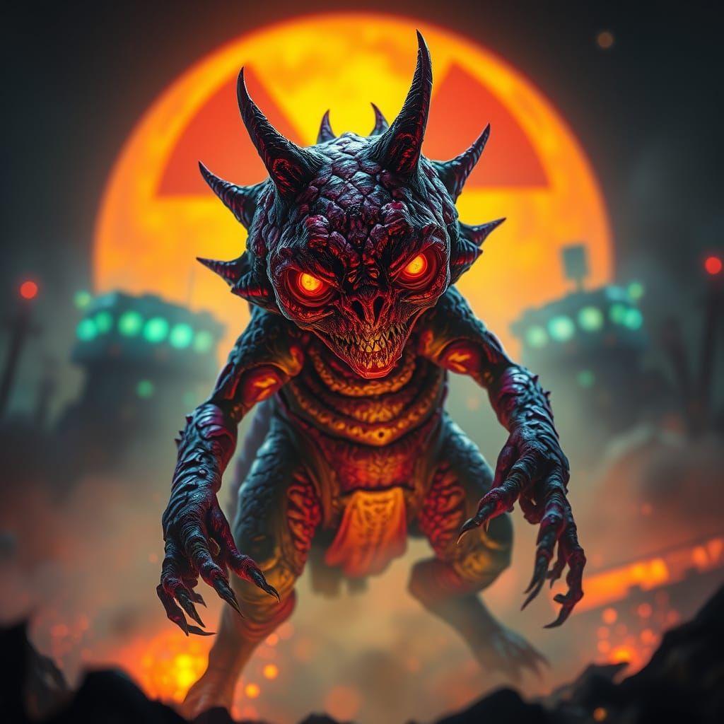 Ethereal Monster in Toxic Glow