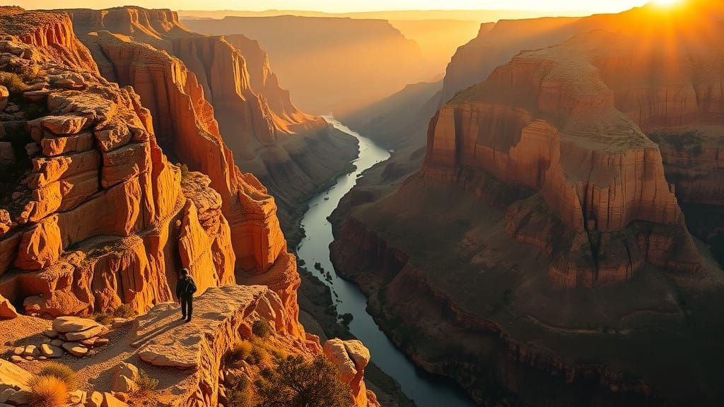 Grand Canyon Sunrise in Vibrant HDR