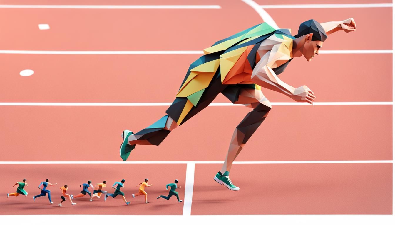 Origami Runner: Dynamic Paper Art in Motion