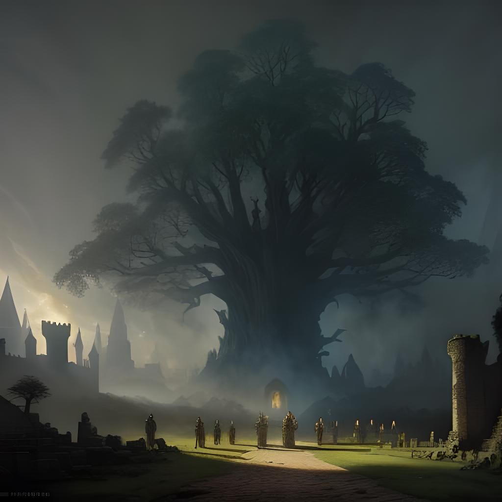 Giant Tree Procession in Ruined Castle