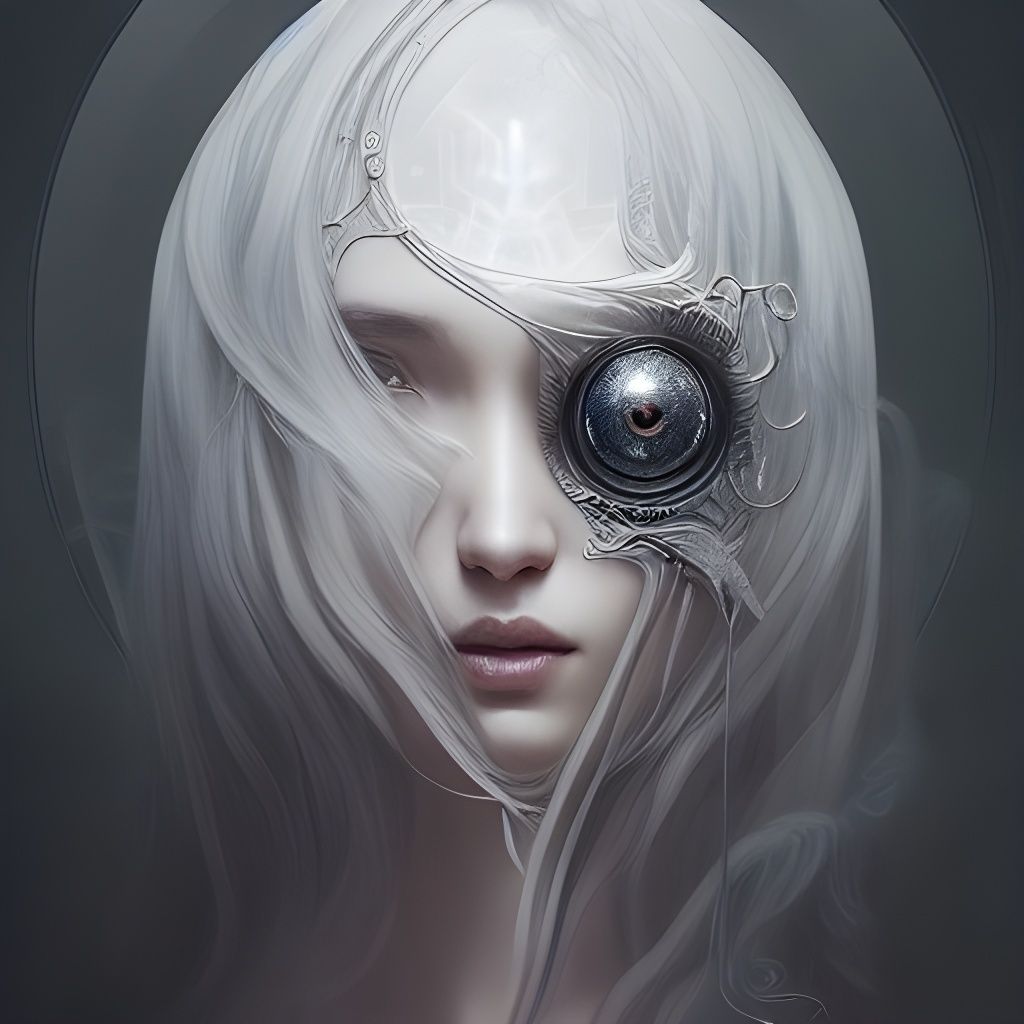 Beautiful Blind Oracle Foreseeing the Future in 8K