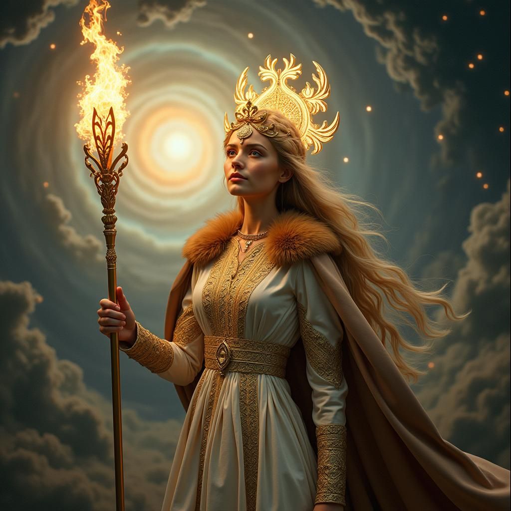 Lithuanian Goddess Indraja in Cosmic Landscape