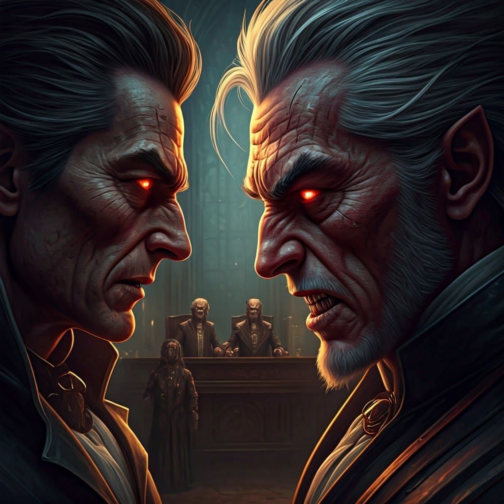 Ultrarealistic Portrait of Sirzechs in Fury, Dark Gothic Rea...