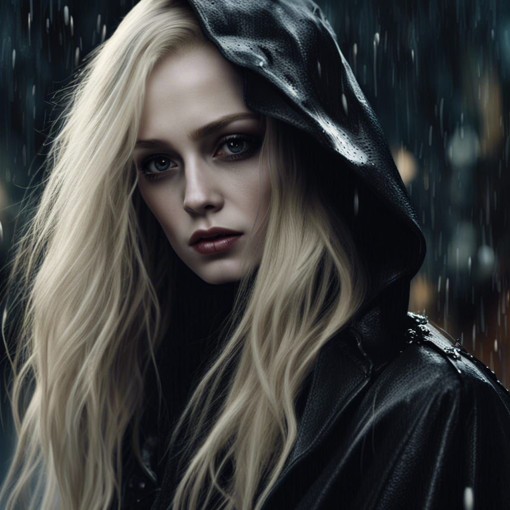 Young Woman with Raindrop Jewel, Fantasy Concept Art