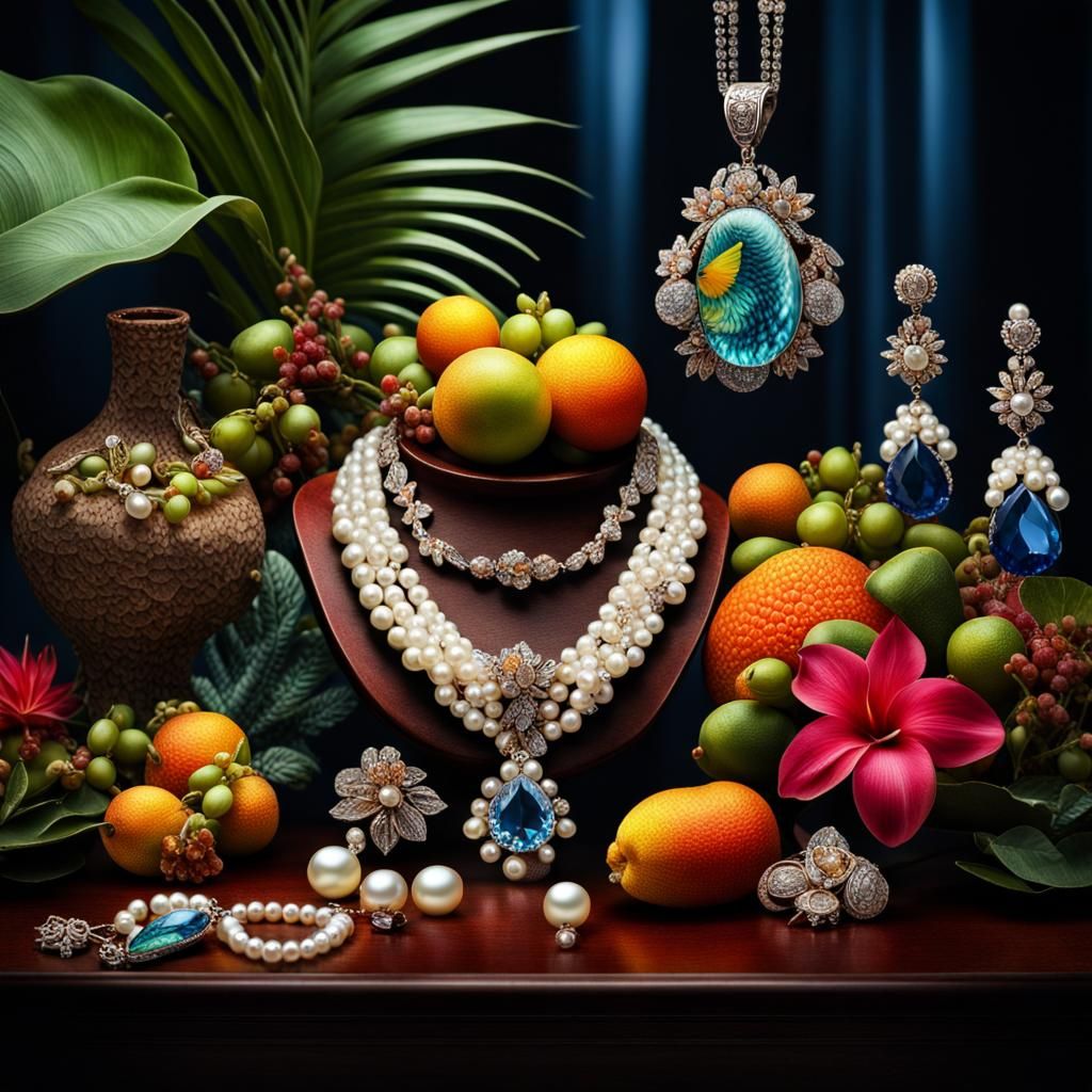 Glowing Jewels, Aquarium Flowers and Tropical Fruits