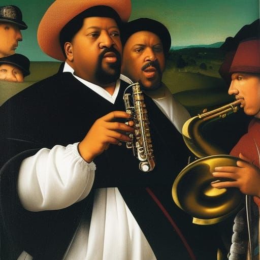 Cannonball Adderley playing sax