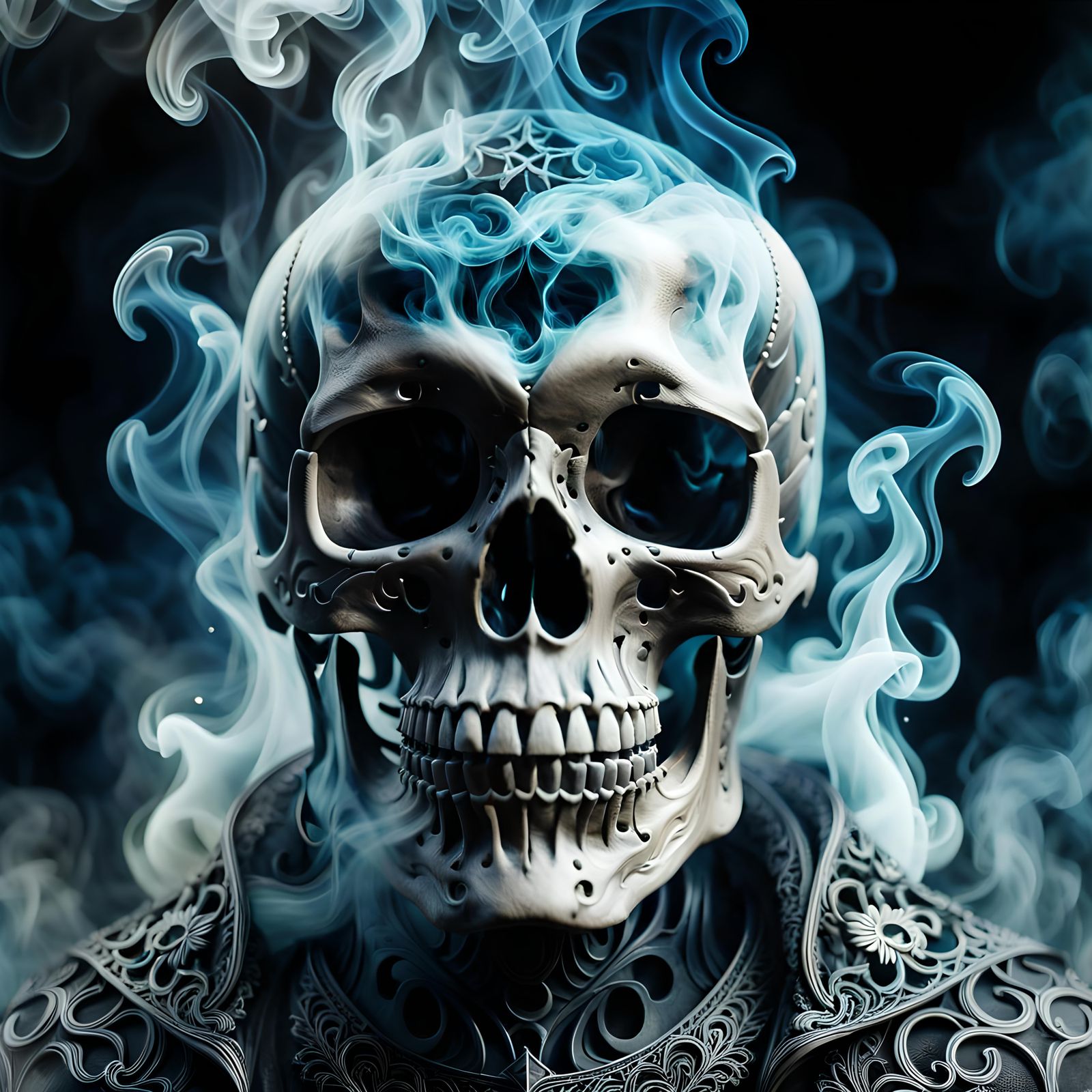 Smoke skull