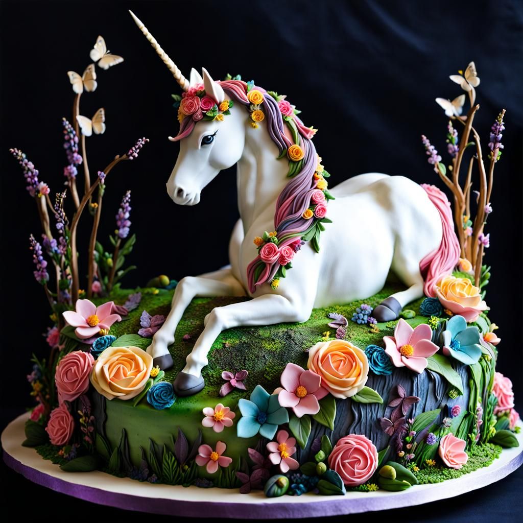 Enchanted Unicorn Cake Sculpture
