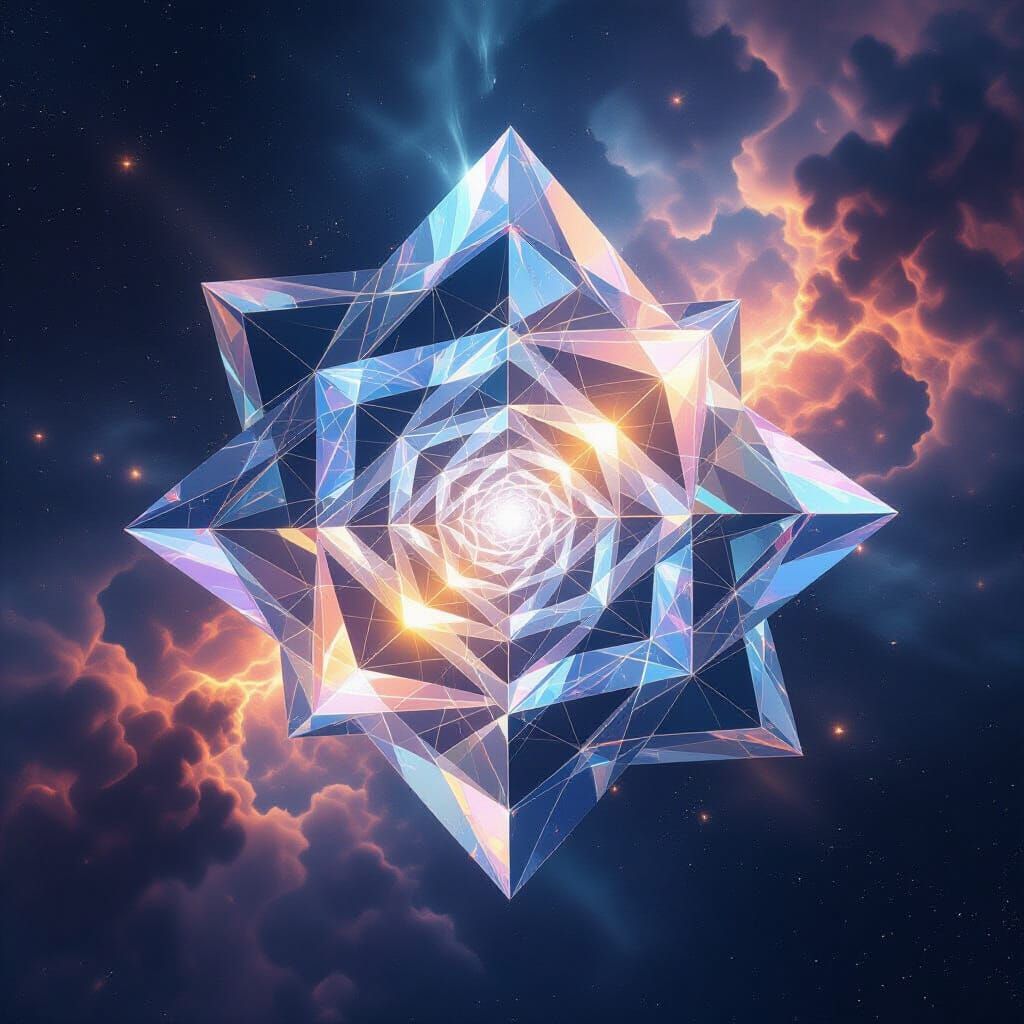 Unfolding 4D Geometric Structure with Fractal Layers