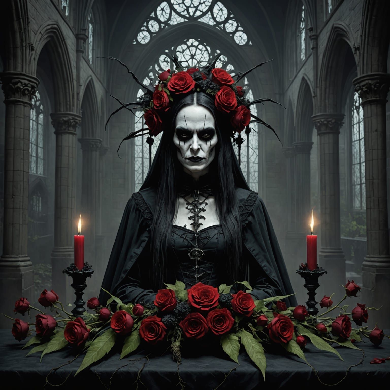 Sinister Gothic Floral Arrangements