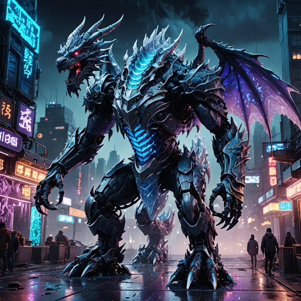 ice mecha dragon