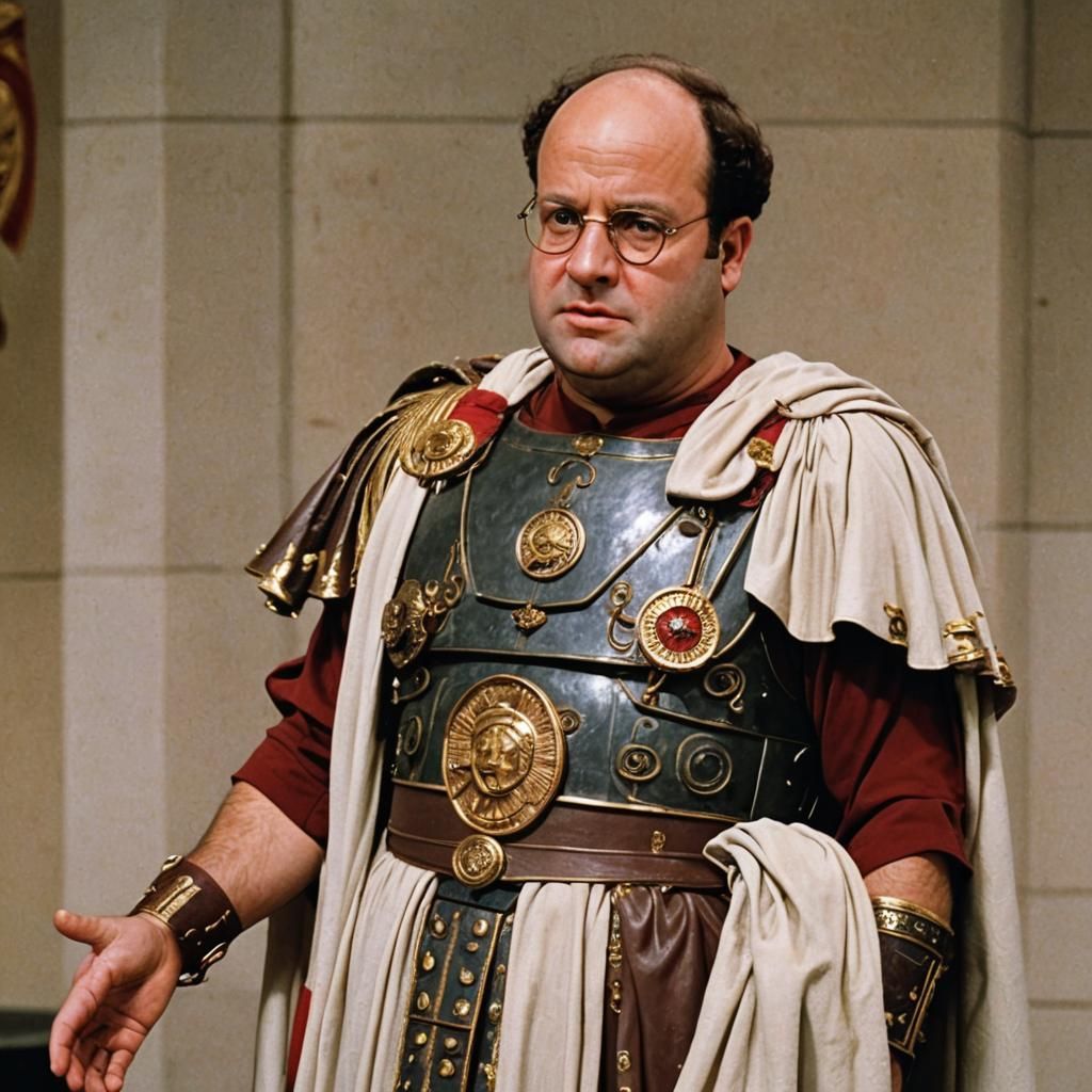 George Costanza as Roman Emperor: AI Rendition