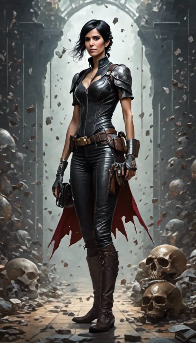 Superhero Full Body Portrait in Digital Art Style