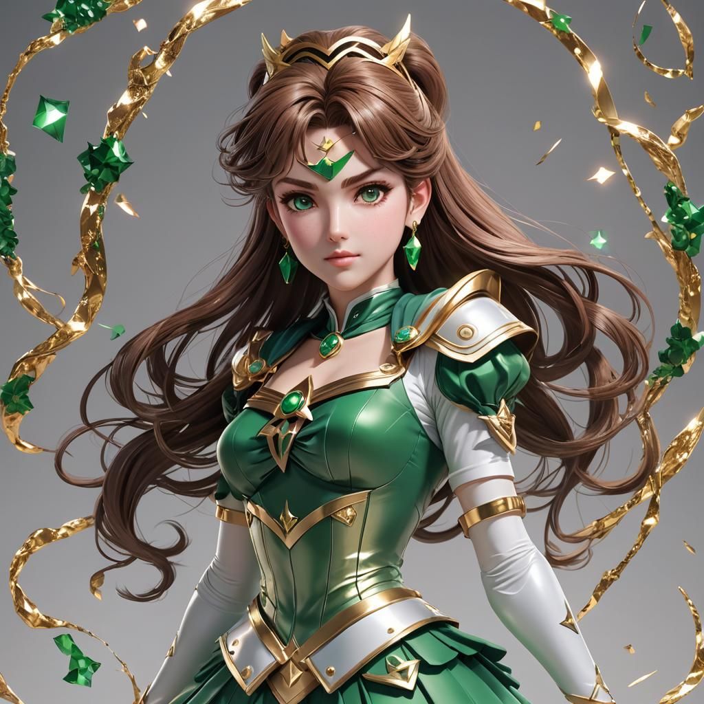 Princess Sailor Jupiter 3D Anime Art
