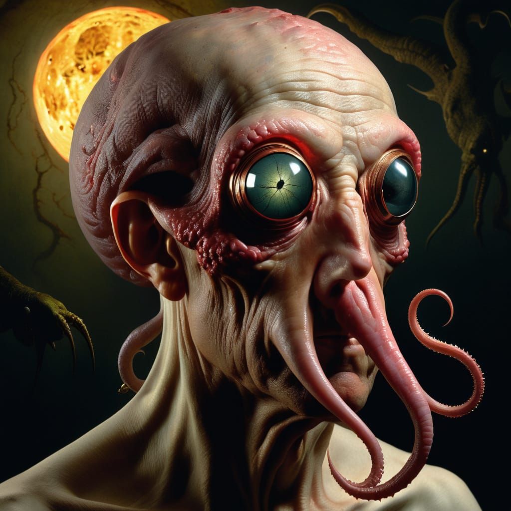 Surreal, Lovecraftian Nightmare: Blind, Hungry Larvae of the...