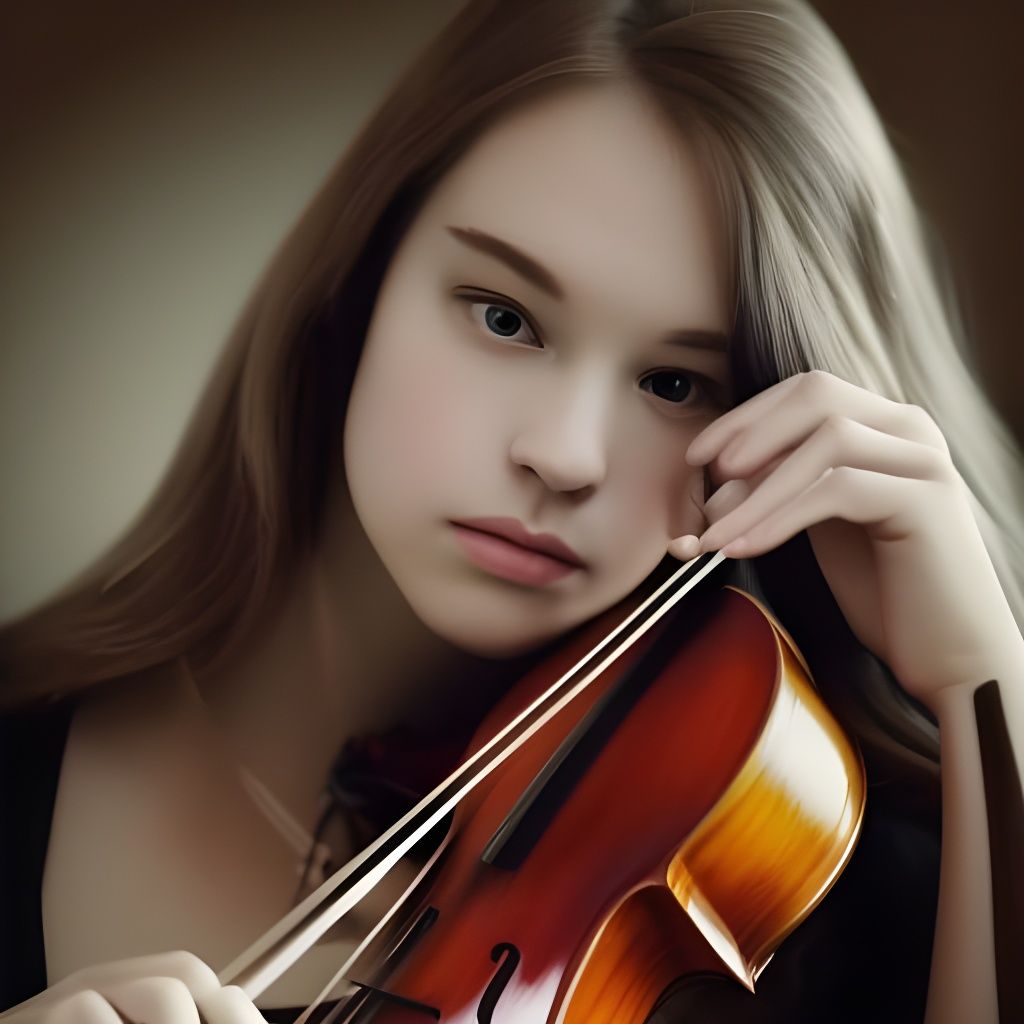 Woman Plays Violin: Professional Photography