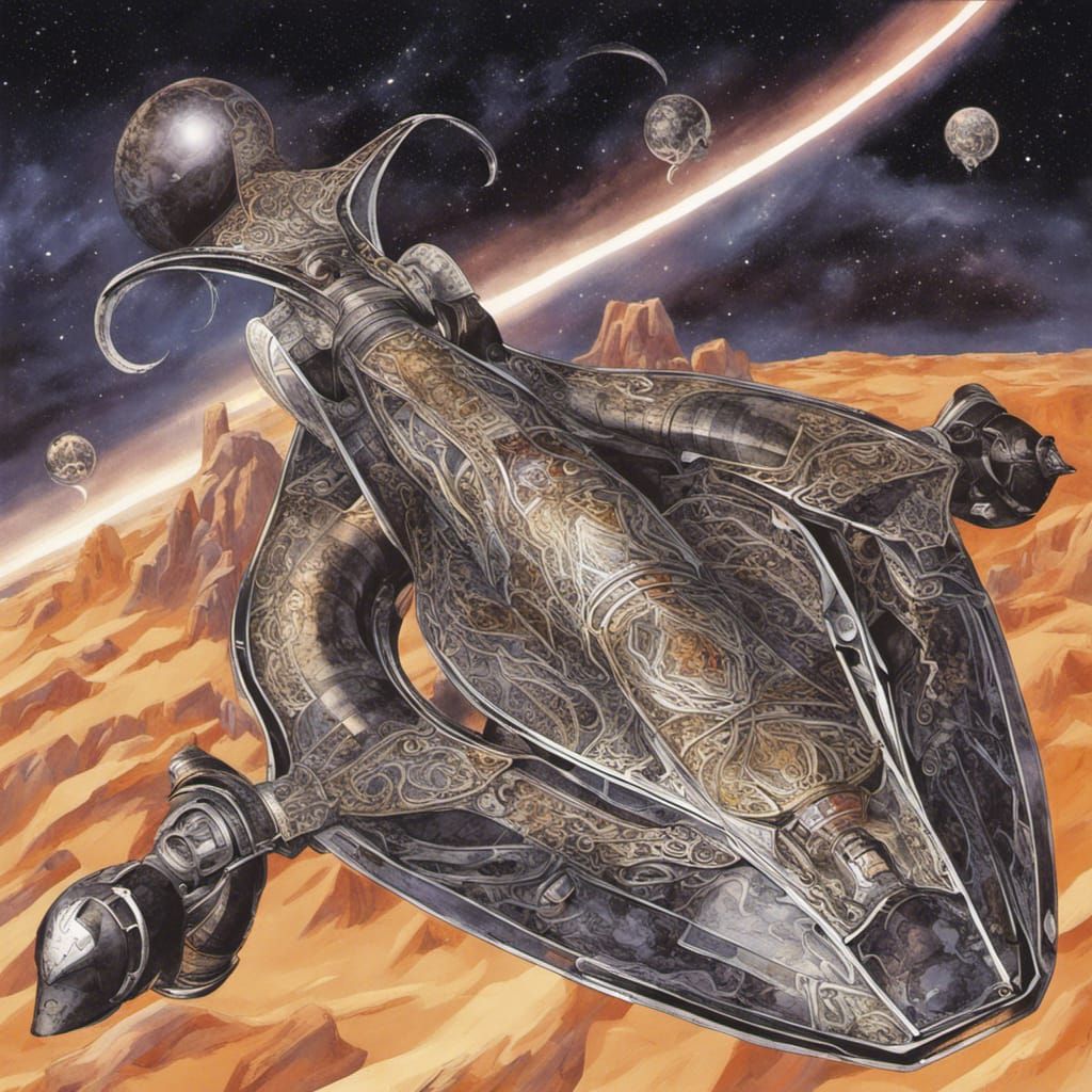 Celtic Wizard on a Spaceship