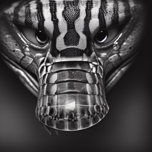 Majestic King Cobra Portrait in Fine Art Style