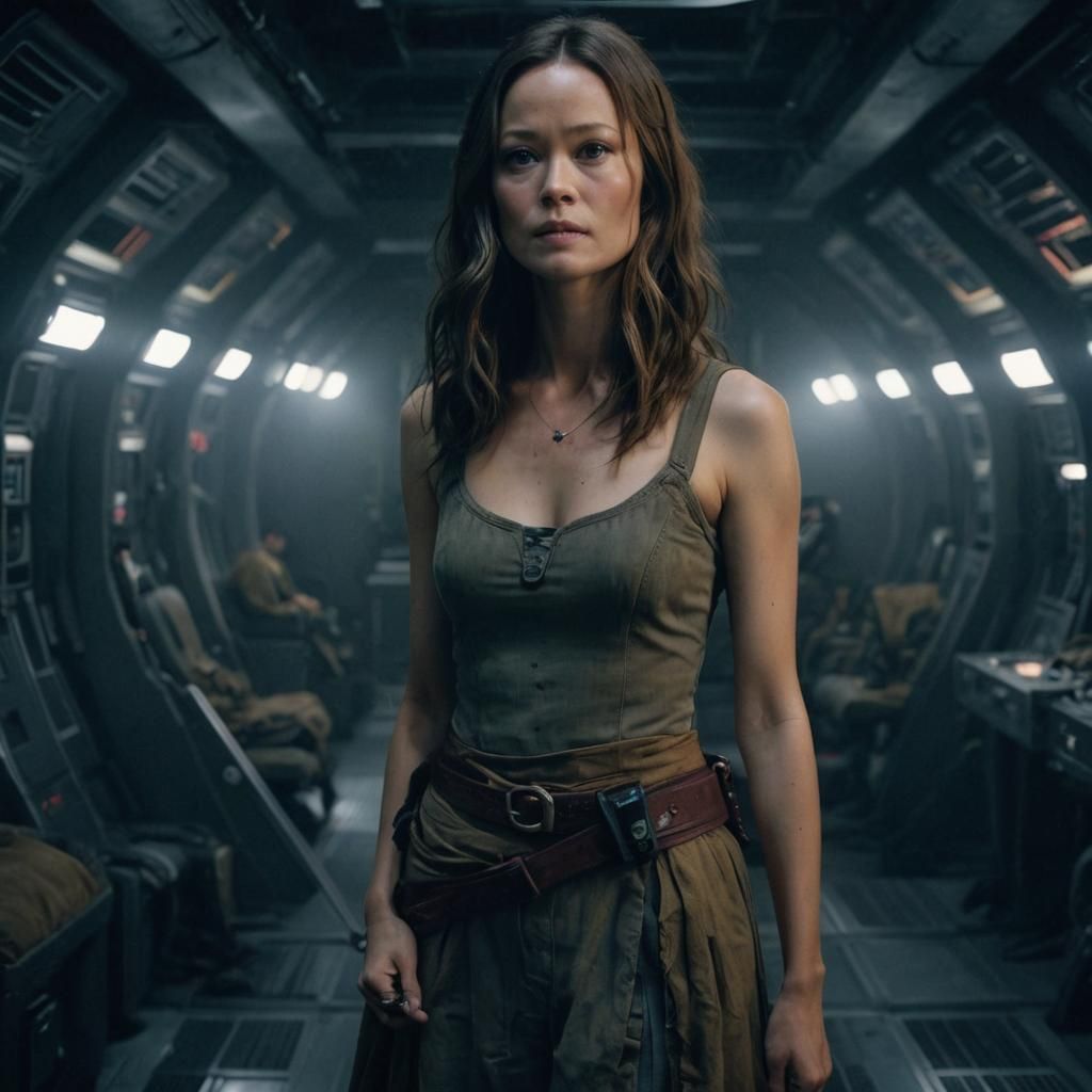 Cinematic Portrait of a Woman Staring into Space