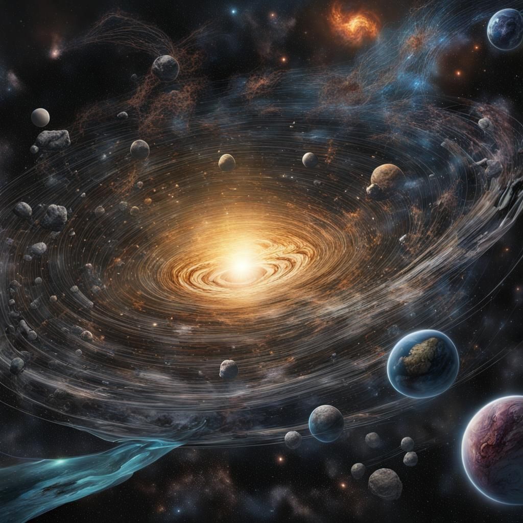 Hyperrealistic Cosmic Wormhole in Polychromatic Street Art