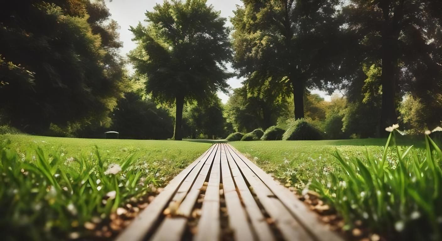 Macrophotography of an Urban Park Landscape