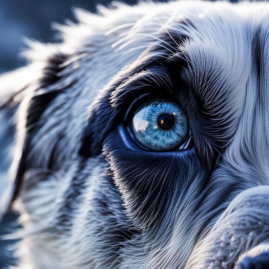 Hyperdetailed Snowflake on Dog's Nose: Hyperrealistic Close-...