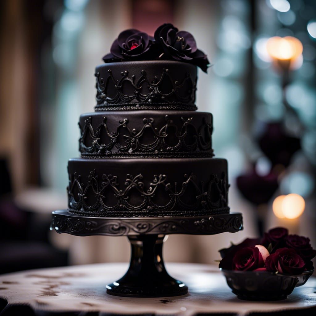 Gothic Wedding Cake: Professional Photography