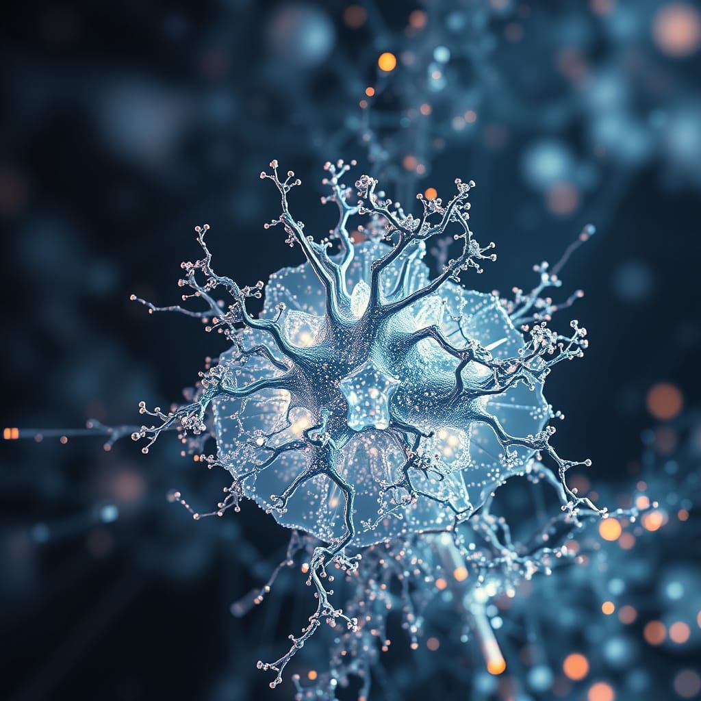 Generative Bio-Data Organism in Refik Anadol Style