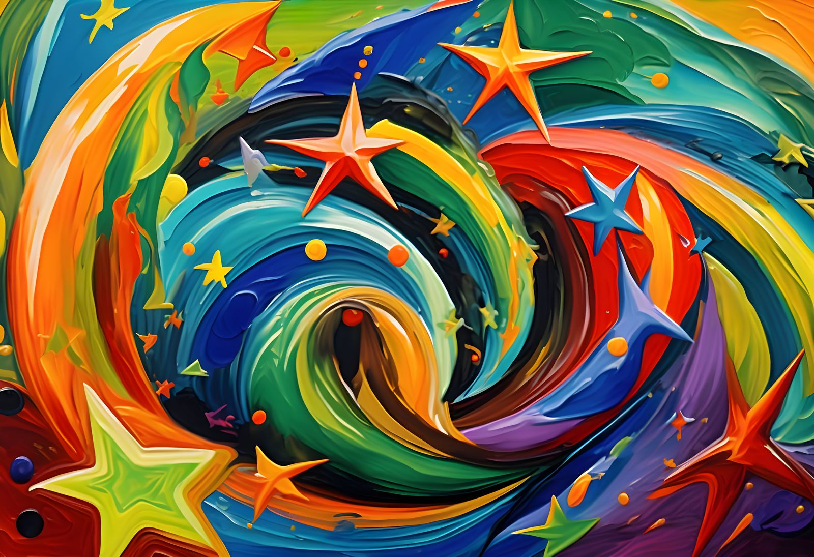 Vivid Helical Vortex Maelstroms with Starry Paint and Plasma