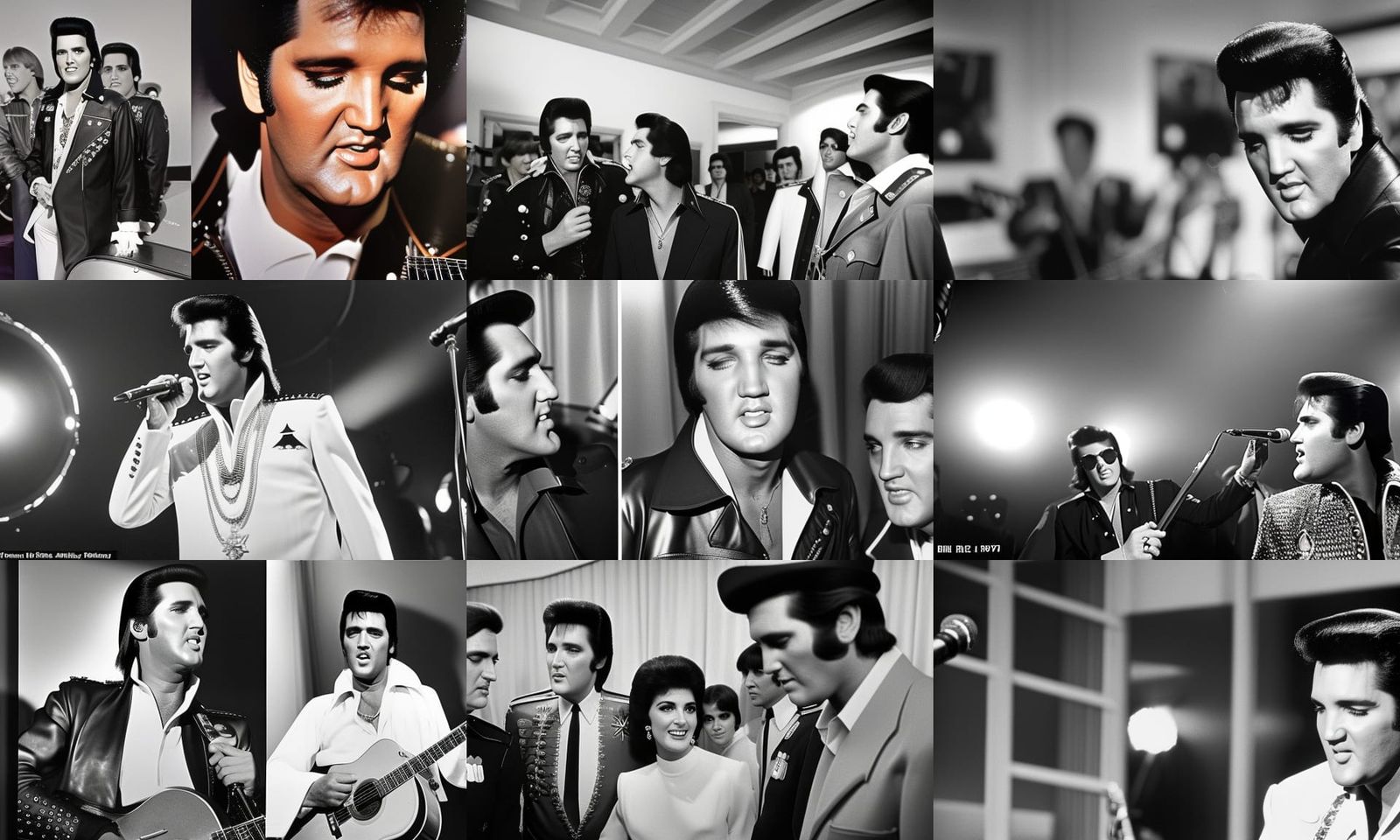 Candid Portraits of elvis presley.