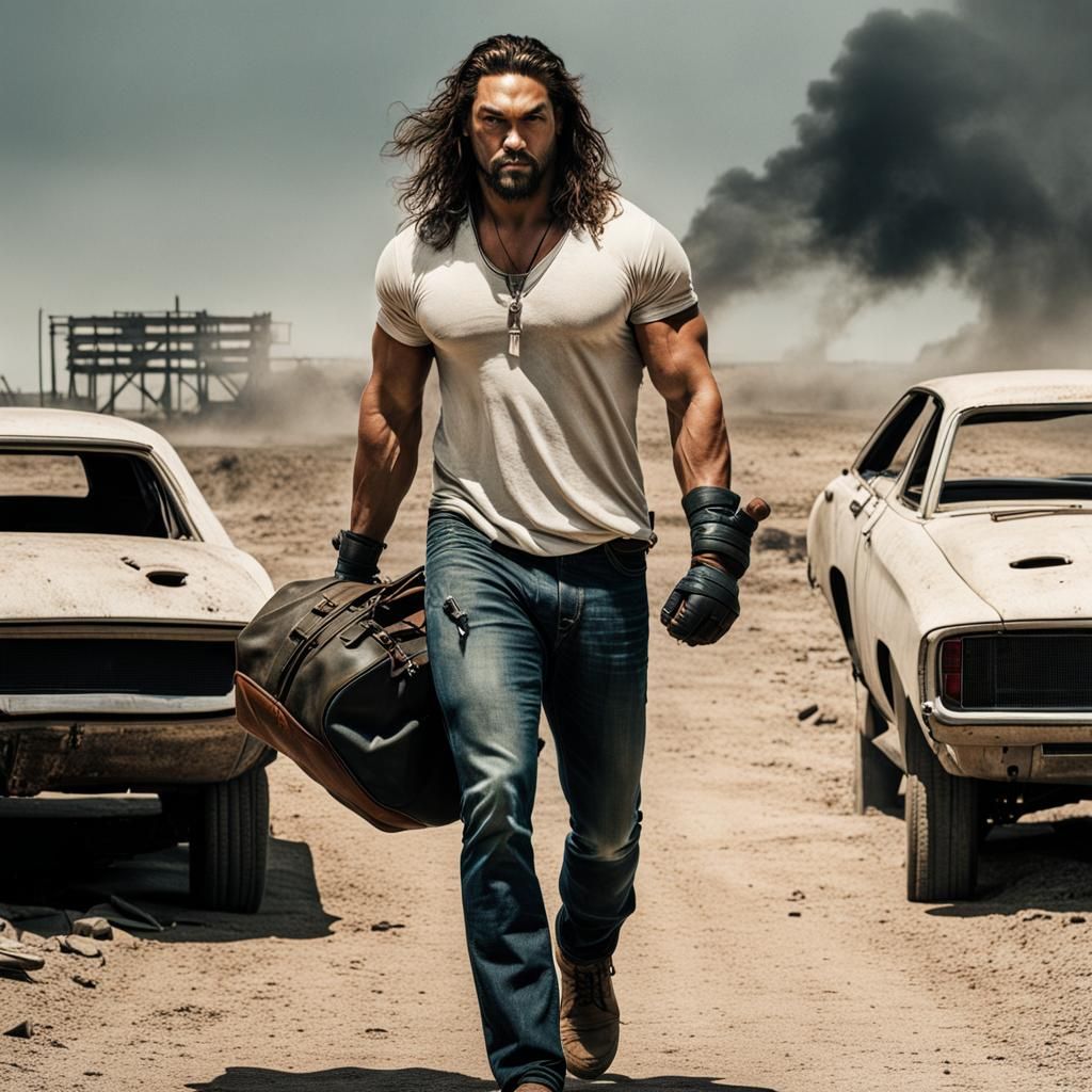 Post-Apocalyptic Survivor with Duffle Bag