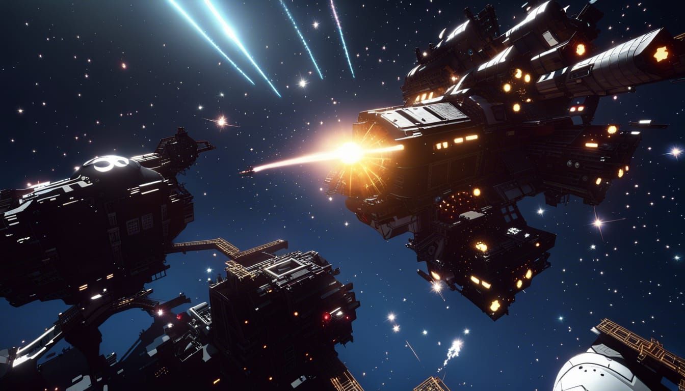 Cosmic Steampunk Nebula Inspired by Studio Ghibli