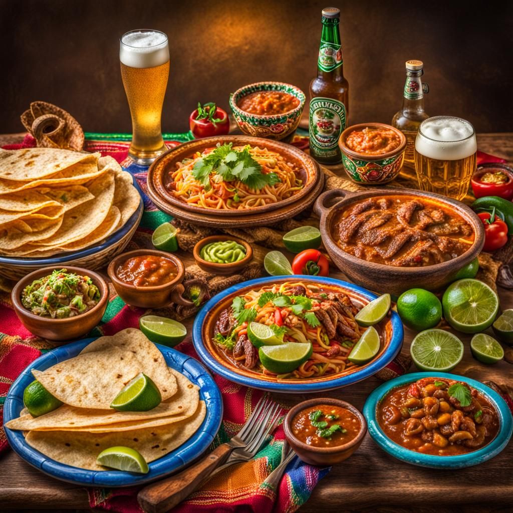 Cinco de Mayo Feast: Mexican Food and Beer
